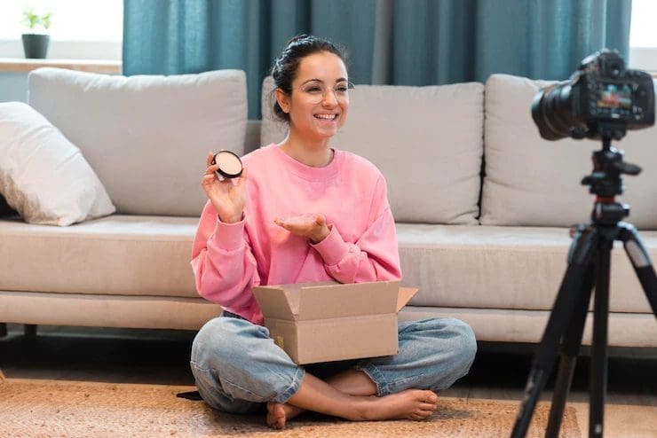influencer unboxing