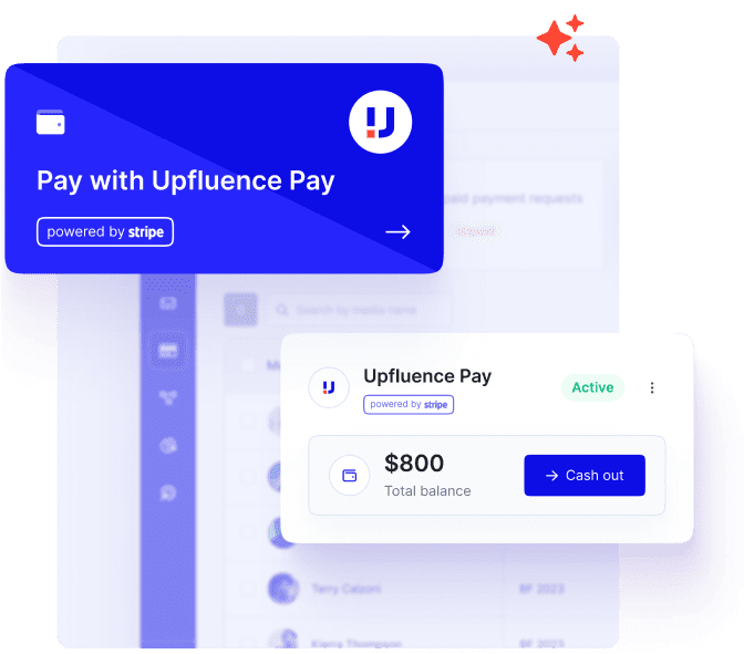 stripe integration upfluence pay