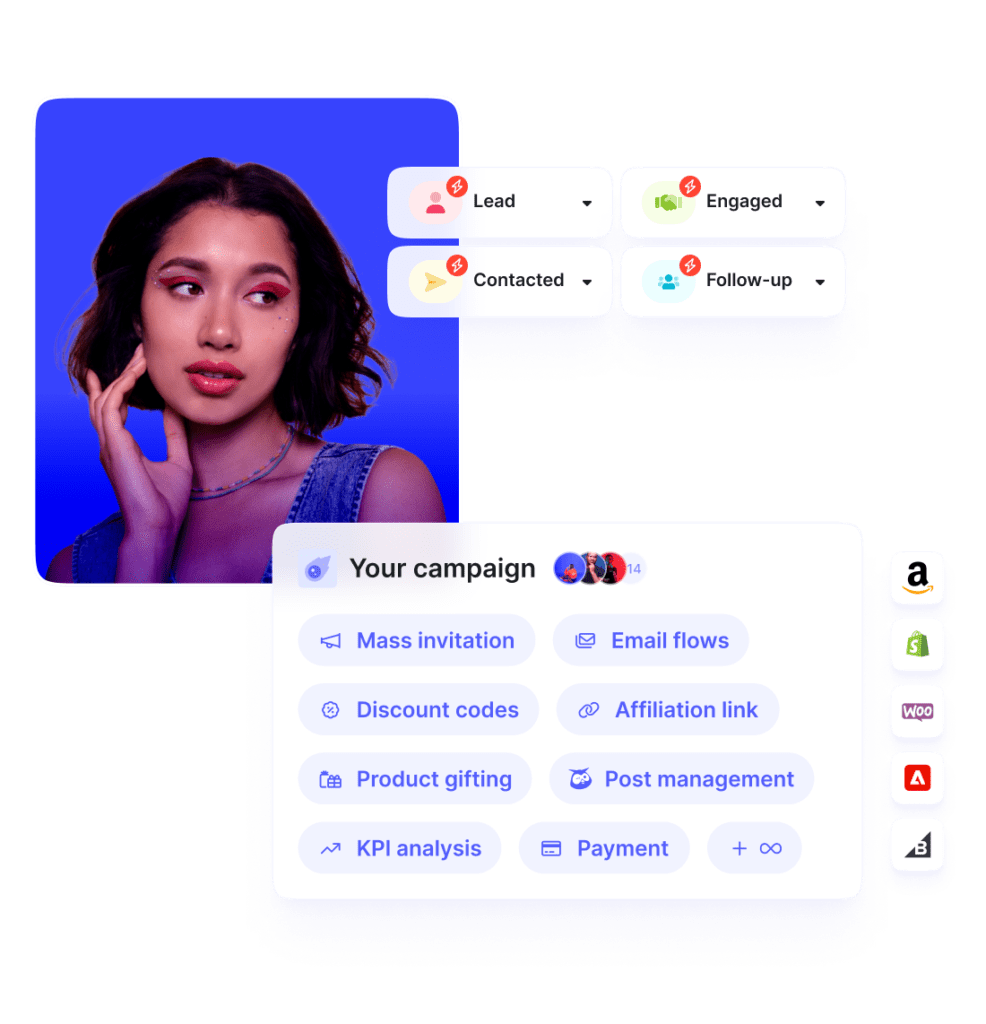 Upfluence time saving campain automation features