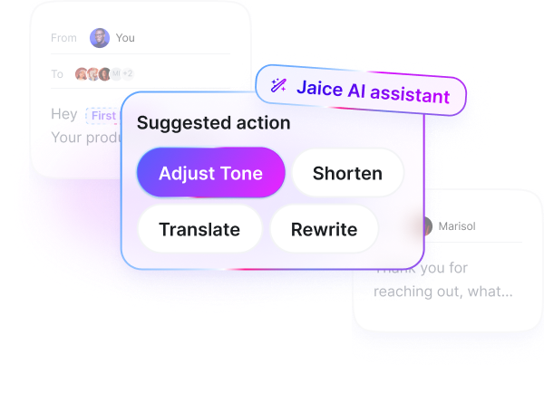 Jaice AI brief writing