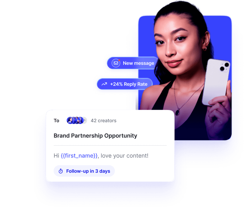 upfluence pay visual: an easy collab flow, streamlined